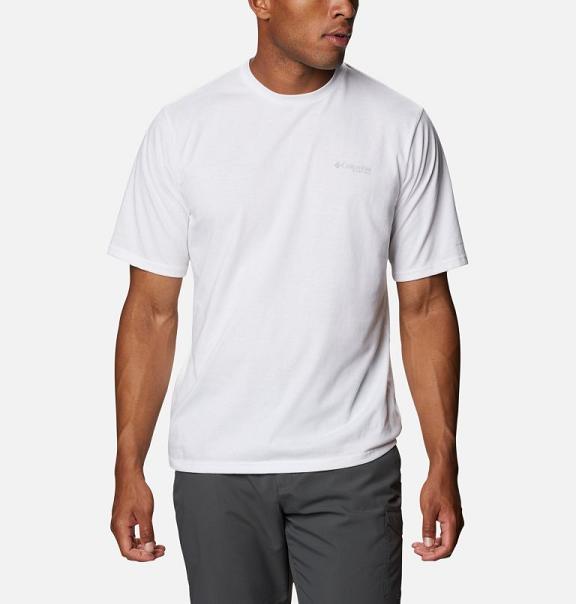 Columbia PFG T-Shirt White For Men's NZ1853 New Zealand